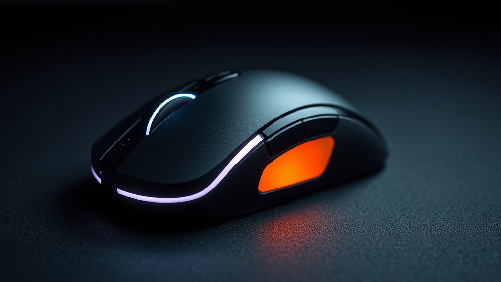 마우스 하단의 광학 센서가 바닥면의 미세한 질감을 스캔하여 움직임을 데이터로 변환하는 과정